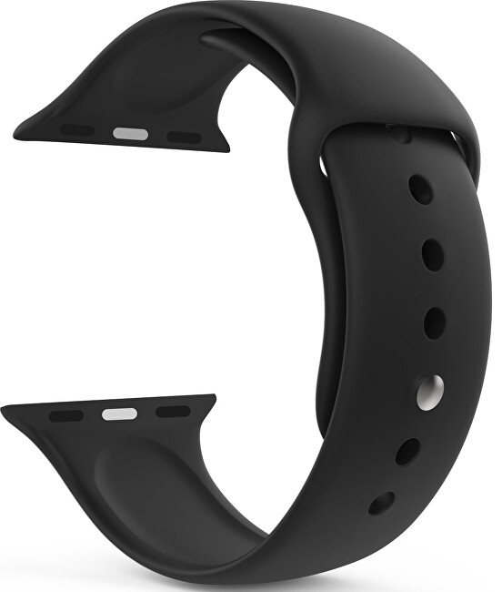 4wrist Silikonový řemínek pro Apple Watch - Černý 38 40 41 mm - S M