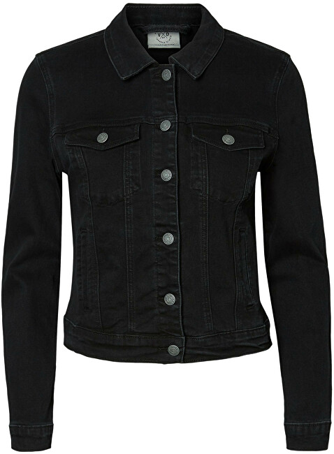 Vero Moda Dámska džínsová bunda VMHOT SOYA Regular Fit 10193085 Black S
