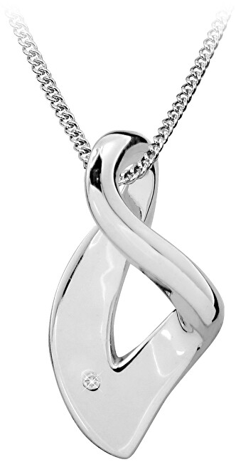 Art Diamond Strieborný náhrdelník s diamantom DAGS795   50