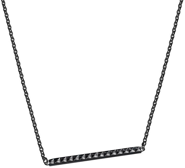 Calvin Klein Čierny oceľový náhrdelník Edge KJ3CBP100200