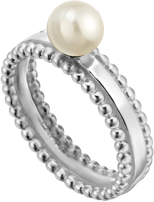 Esprit Strieborný prsteň so syntetickou perlou Powder ESRG002011 51 mm