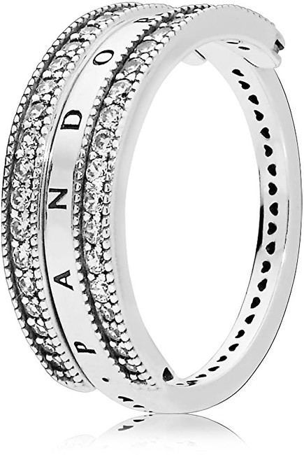 Pandora Luxusný strieborný prsteň 197404CZ 50 mm