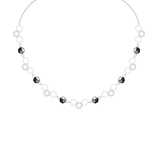 Preciosa Oceľový náhrdelník s krištáľom Honeygon 7380 48