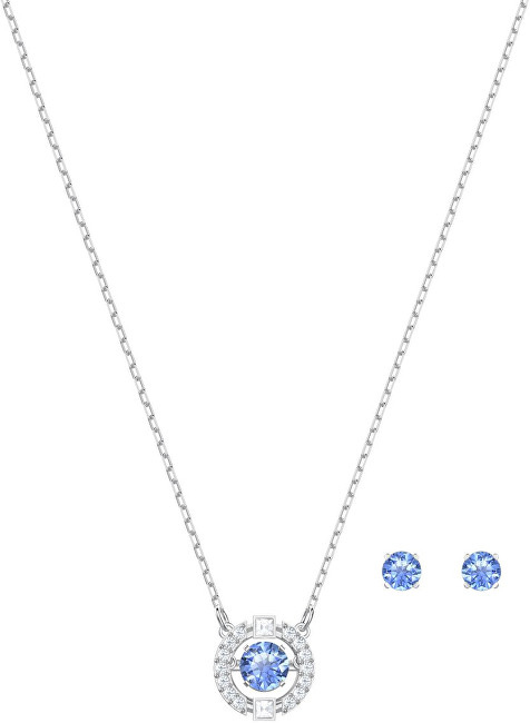 Swarovski Súprava šperkov s modrými kryštálmi SPARKLING DANCE 5480485