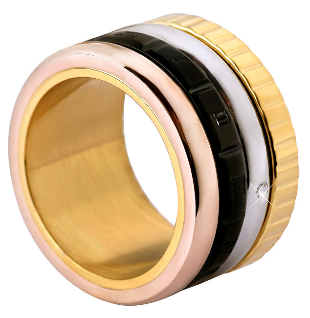 Troli Štvorfarebná oceľový prsteň 54 mm