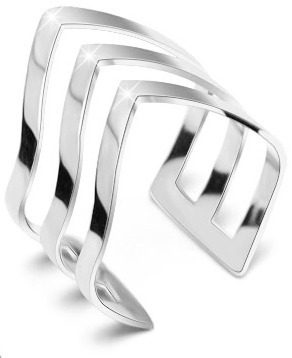 Troli Elegantný trojitý prsteň z ocele