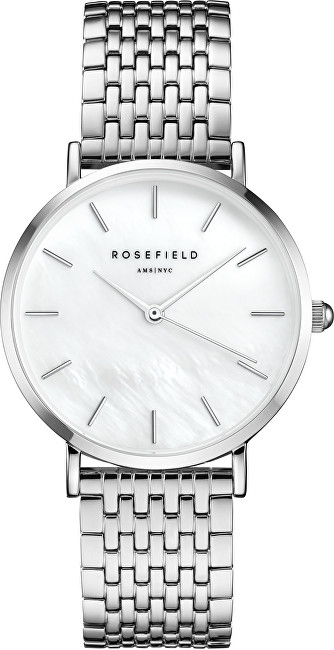 Rosefield The Upper East Side White Pearl Silver