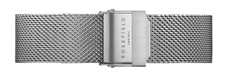 Rosefield Tribeca Mesh Silver Strap