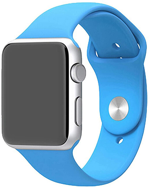 4wrist Silikonový řemínek pro Apple Watch - Světle modrý 38 40 mm - S M