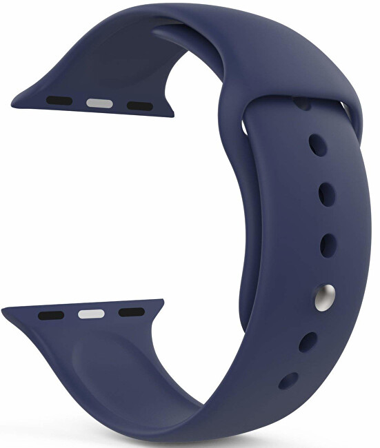 4wrist Silikonový řemínek pro Apple Watch - Tmavě modrý 38 40 mm - S M