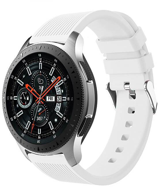 4wrist Silikonový řemínek pro Samsung Galaxy Watch - Bílý 20 mm