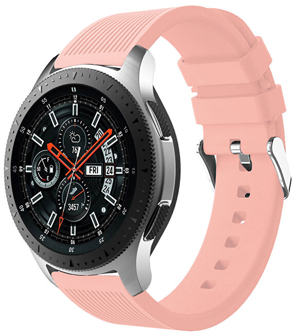 4wrist Silikonový řemínek pro Samsung Galaxy Watch - Růžový 22 mm