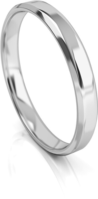 Art Diamond Pánsky snubný prsteň z bieleho zlata AUGDR001 66 mm