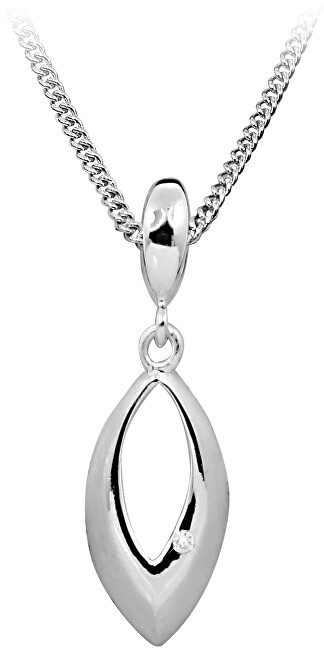 Art Diamond Strieborný náhrdelník s diamantom DAGS798   50