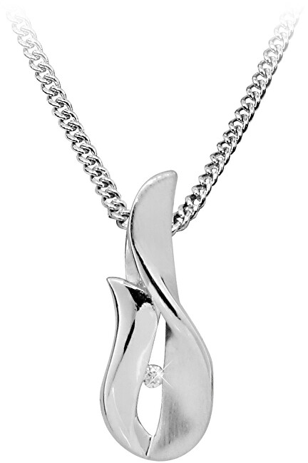Art Diamond Strieborný náhrdelník s diamantom DAGS800   50