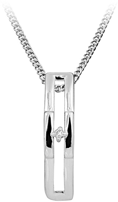 Art Diamond Strieborný náhrdelník s diamantom DAGS802   50