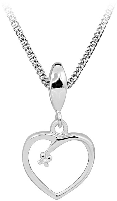 Art Diamond Strieborný náhrdelník s diamantom DAGS806   50 (retiazka, příívěsek)
