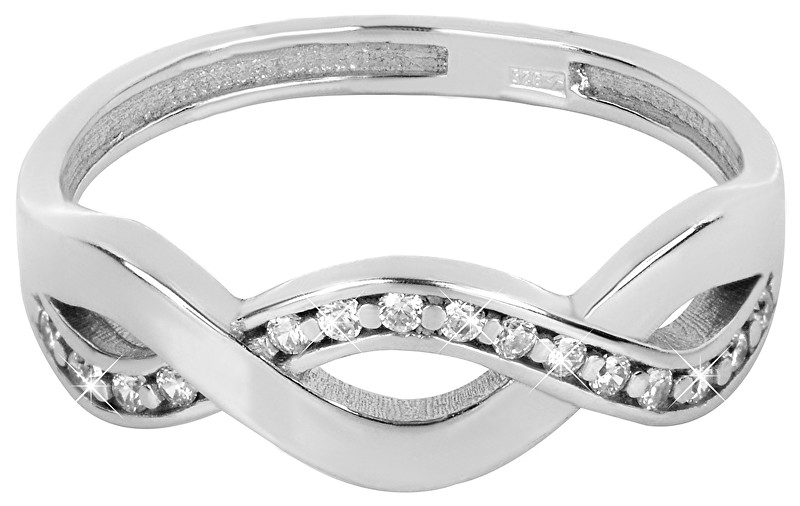 Brilio Silver Nežný strieborný prsteň 426 001 00425 04 56 mm
