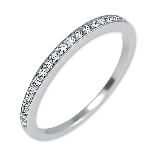 Brilio Silver Trblietavý strieborný prsteň s kryštálmi 745 426 001 00545 04 51 mm