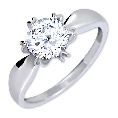 Brilio Silver Výrazný zásnubný prsteň 426 001 00502 04 54 mm