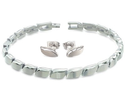 Boccia Titanium Zvýhodnená sada luxusných titánových šperkov (náušnice, náramok)