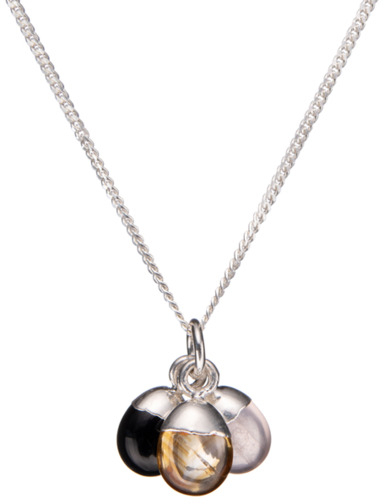 Decadorn Strieborný náhrdelník s polodrahokamami - láska, úspech a sila (retiazka, prívesok)