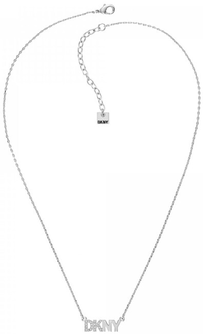 DKNY Štýlový náhrdelník s logom Pendant New York 5519994