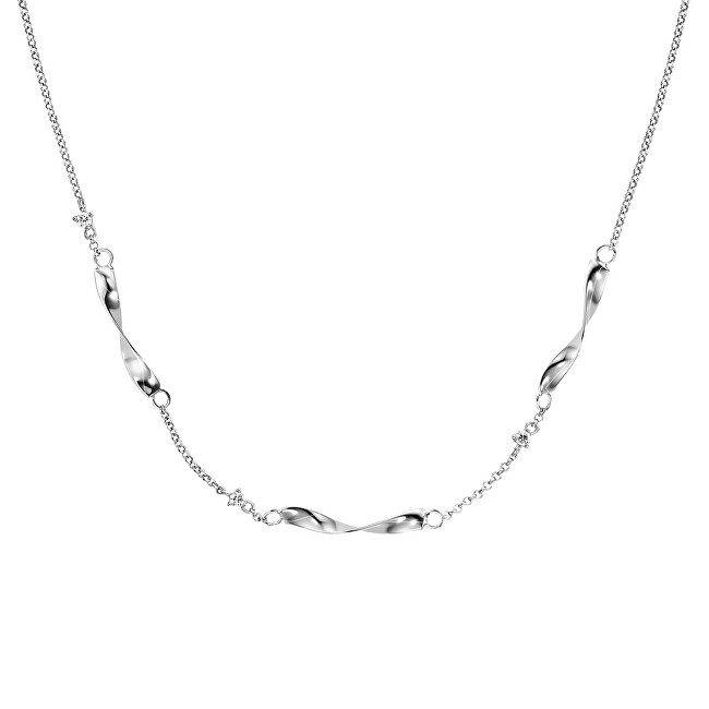 Engelsrufer Elegantný strieborný náhrdelník s kubickou zirkóniou Twist ERN-TWIST-ZI