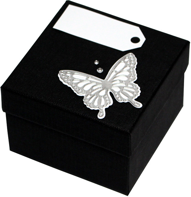 Giftisimo Luxusná darčeková krabička so strieborným motýlikom