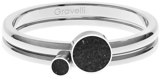 Gravelli Sada oceľových prsteňov s betónom Double Dot GJRWSSA108 50 mm