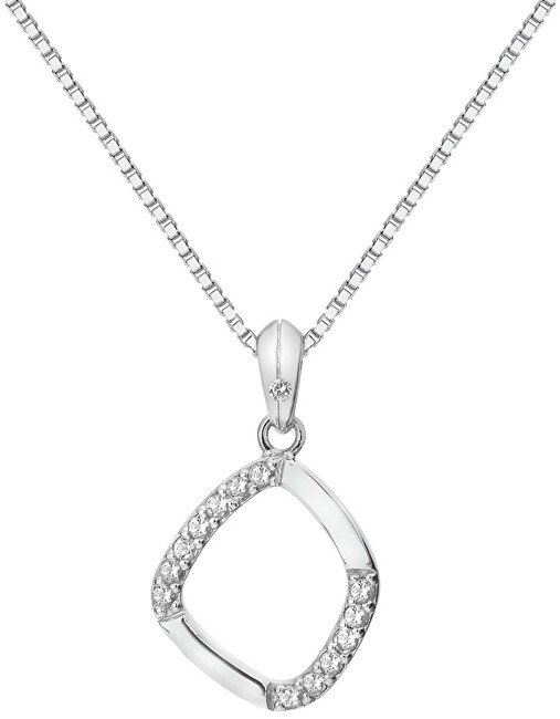 Hot Diamonds Strieborný náhrdelník s diamantom Behold DP782 (retiazka, prívesok)