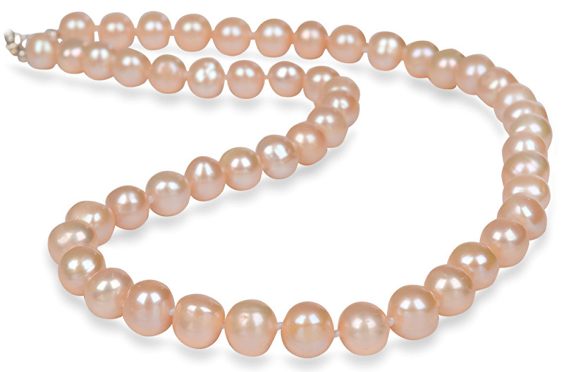 JwL Luxury Pearls Náhrdelník s pravými lososové perlami JL0267