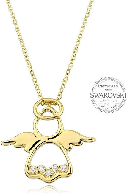 Levien Originálne pozlátený náhrdelník Anjelik