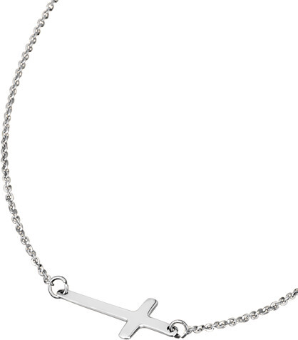Lotus Silver Dizajnový strieborný náhrdelník s krížikom pre ženy LP1223-1   2