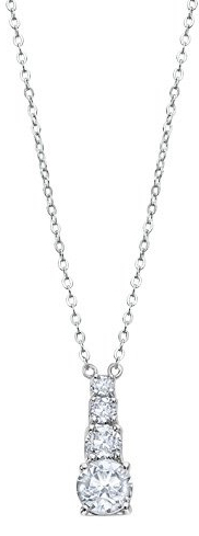 Lotus Silver Trblietavý strieborný náhrdelník s čírymi kryštálmi Swarovski LP2012-1   1