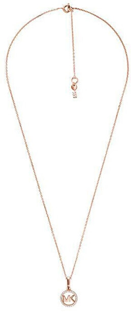 Michael Kors Bronzový náhrdelník s trblietavým príveskom MKC1108AN791 (retiazka, prívesok)