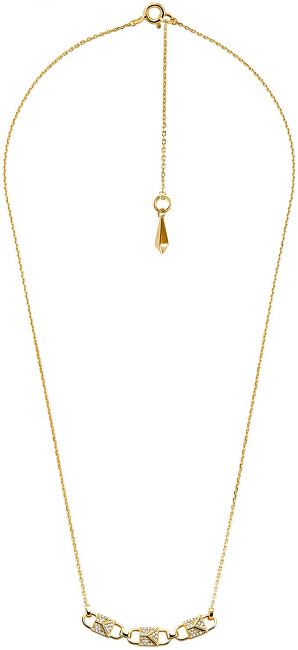 Michael Kors Pozlátený náhrdelník so zirkónmi MKC1143AN710