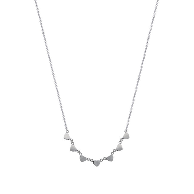 Morellato Oceľový náhrdelník so srdiečkami Insieme SAHM03