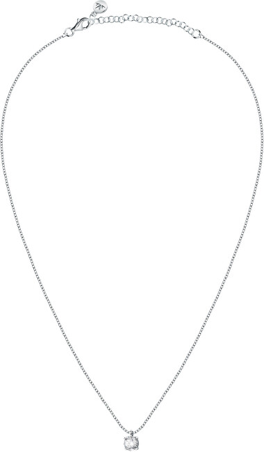 Morellato Trblietavý strieborný náhrdelník s kryštálom Tesoro SAIW98