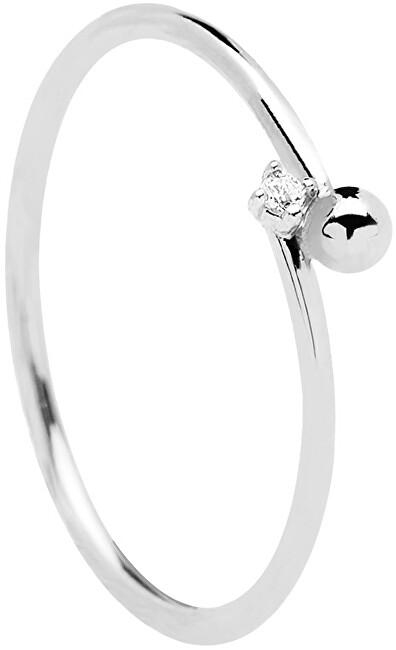 PDPAOLA Strieborný minimalistický prsteň ESSENTIA Silver AN02-130 52 mm