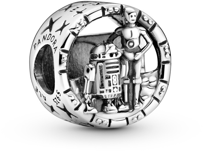 Pandora Strieborný korálik Star Wars C-3PO a R2-D2 799245C00