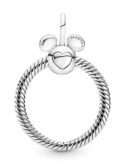 Pandora Strieborný náhrdelníkový prívesok na korálky Mickey Mouse Disney 390076C00