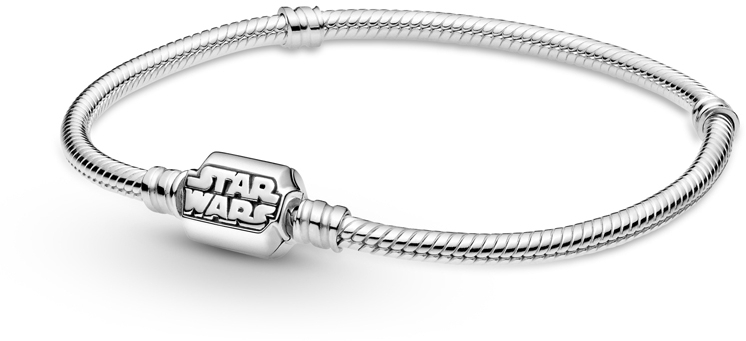 Pandora Strieborný náramok na prívesky Star Wars 599254C00 17 cm