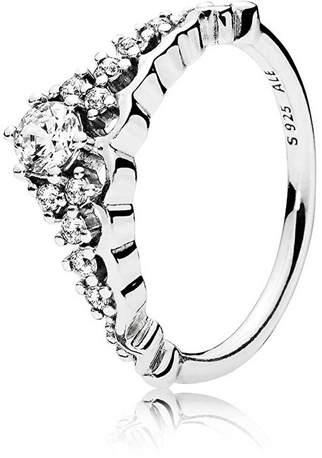Pandora Trblietavý strieborný prsteň Diadém 196226CZ 54 mm