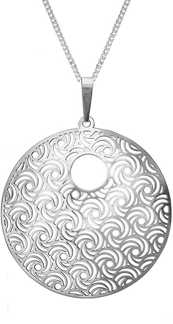 Praqia Jewellery Strieborný náhrdelník Whirling KO1277V_CU050_45_RH (retiazka, prívesok)