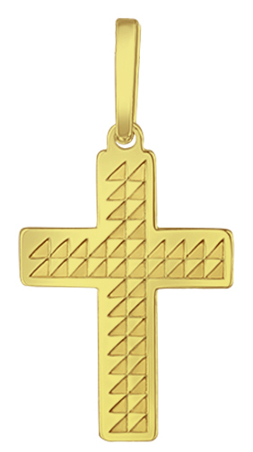 Praqia Jewellery Zlatý prívesok Krížik PA6254