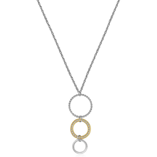 S`Agapõ Bicolor náhrdelník s kruhmi Sirkel SSK02