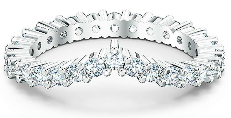 Swarovski Luxusné trblietavý prsteň Vittore 5572814 58 mm