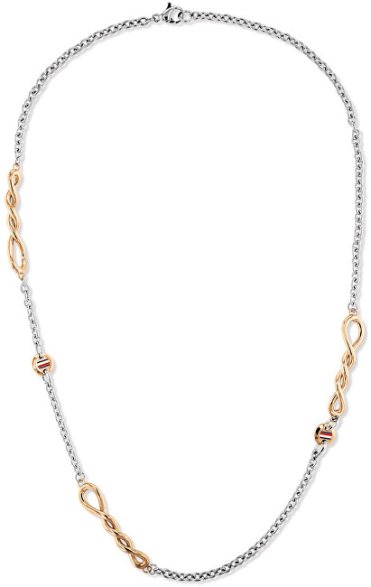 Tommy Hilfiger Luxusné bicolor náhrdelník z ocele 2780513