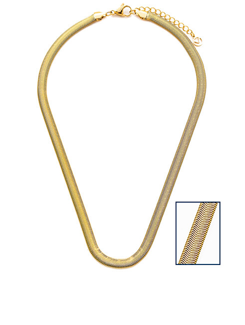 Viceroy Výrazný pozlátený náhrdelník z ocele Chic 1372C01012